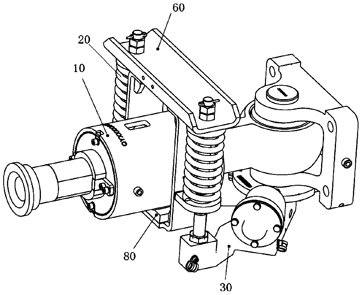 Supporting mechanism and centring device comprising supporting mechanism