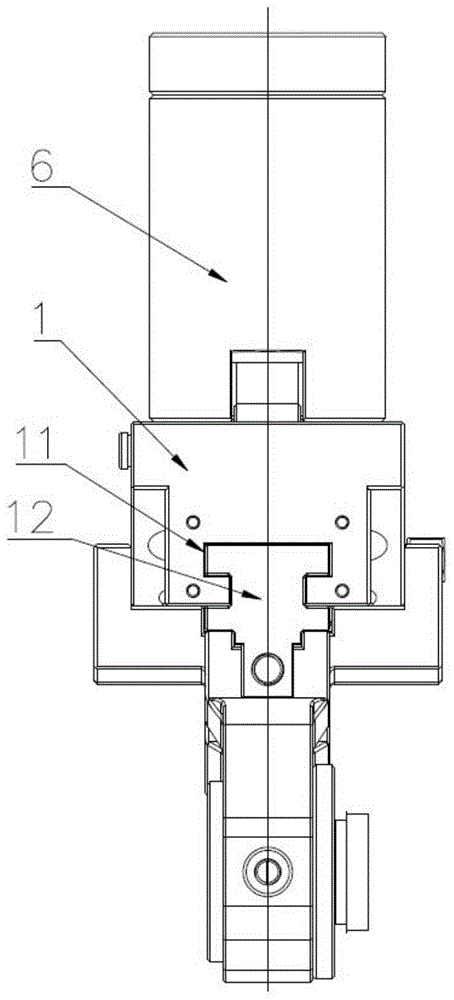 Mechanical two-jaw synchronous clamp structure