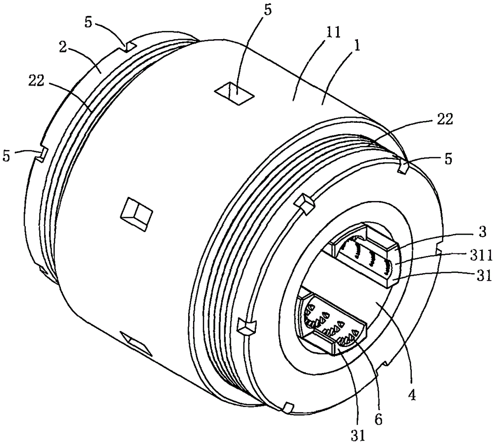 Electric power stringing fitting