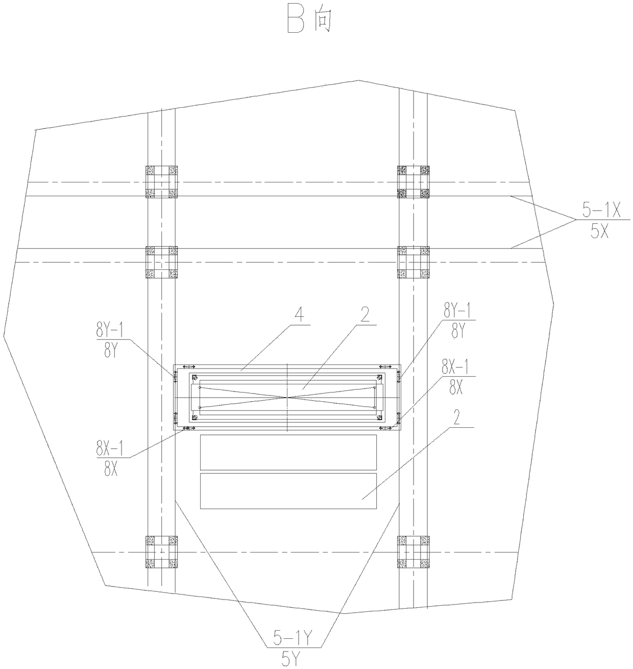 Railway container yard and conveying device thereof