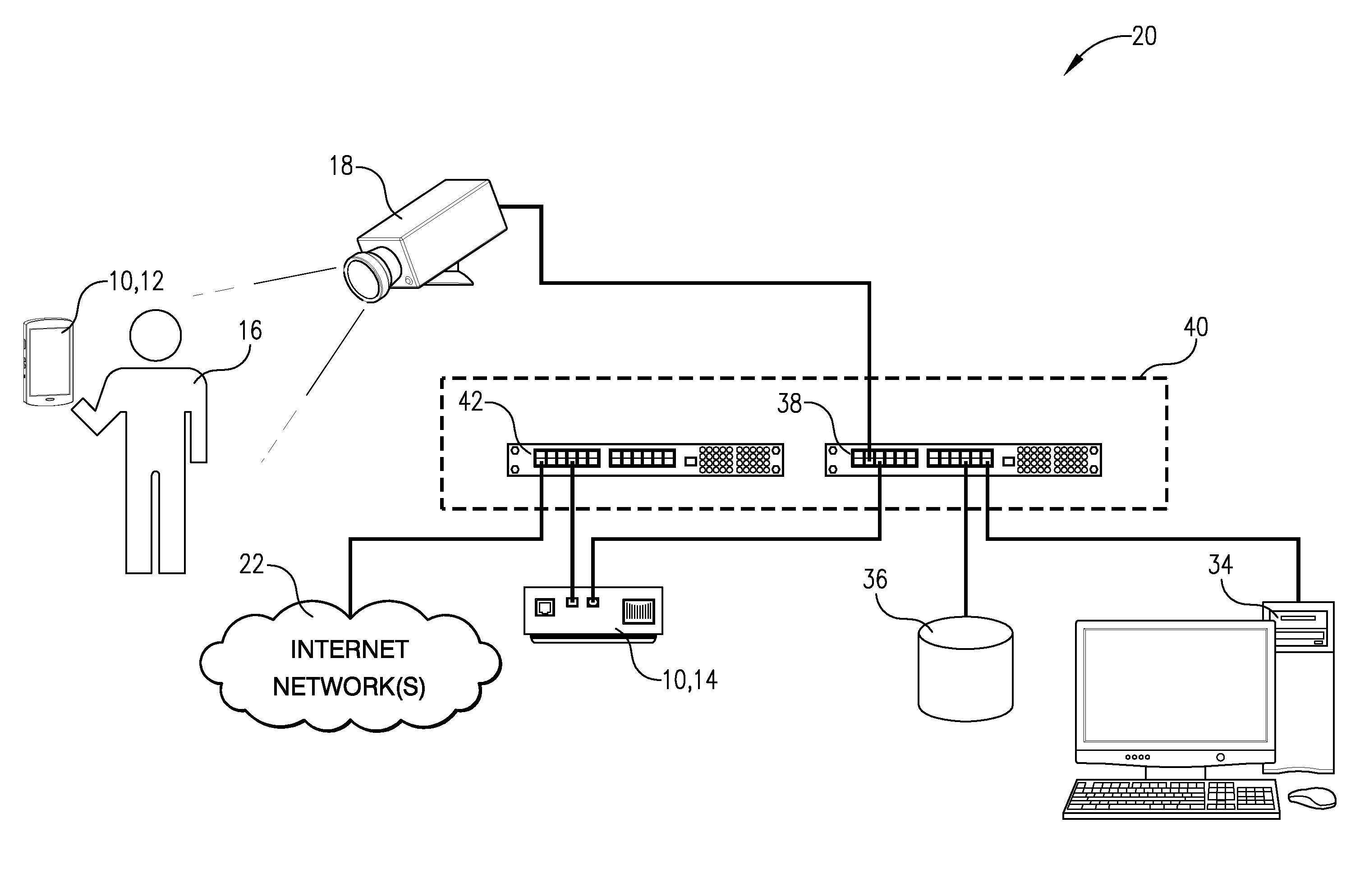 Method, computer program, and system for adjusting cameras