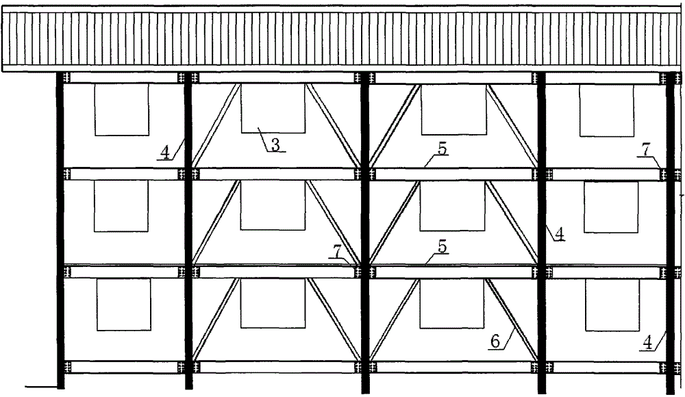 Rural prefabricated steel structure housing system and construction method