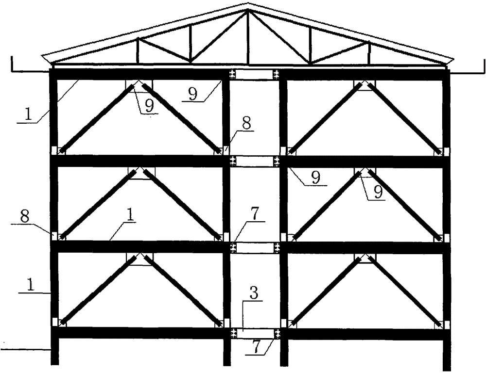 Rural prefabricated steel structure housing system and construction method