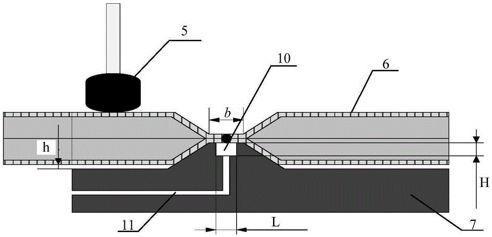Ultrasonic coaxial auxiliary laser welding method for plate heat exchanger