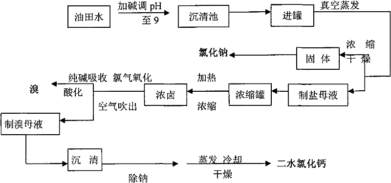 Process for treating oil field water