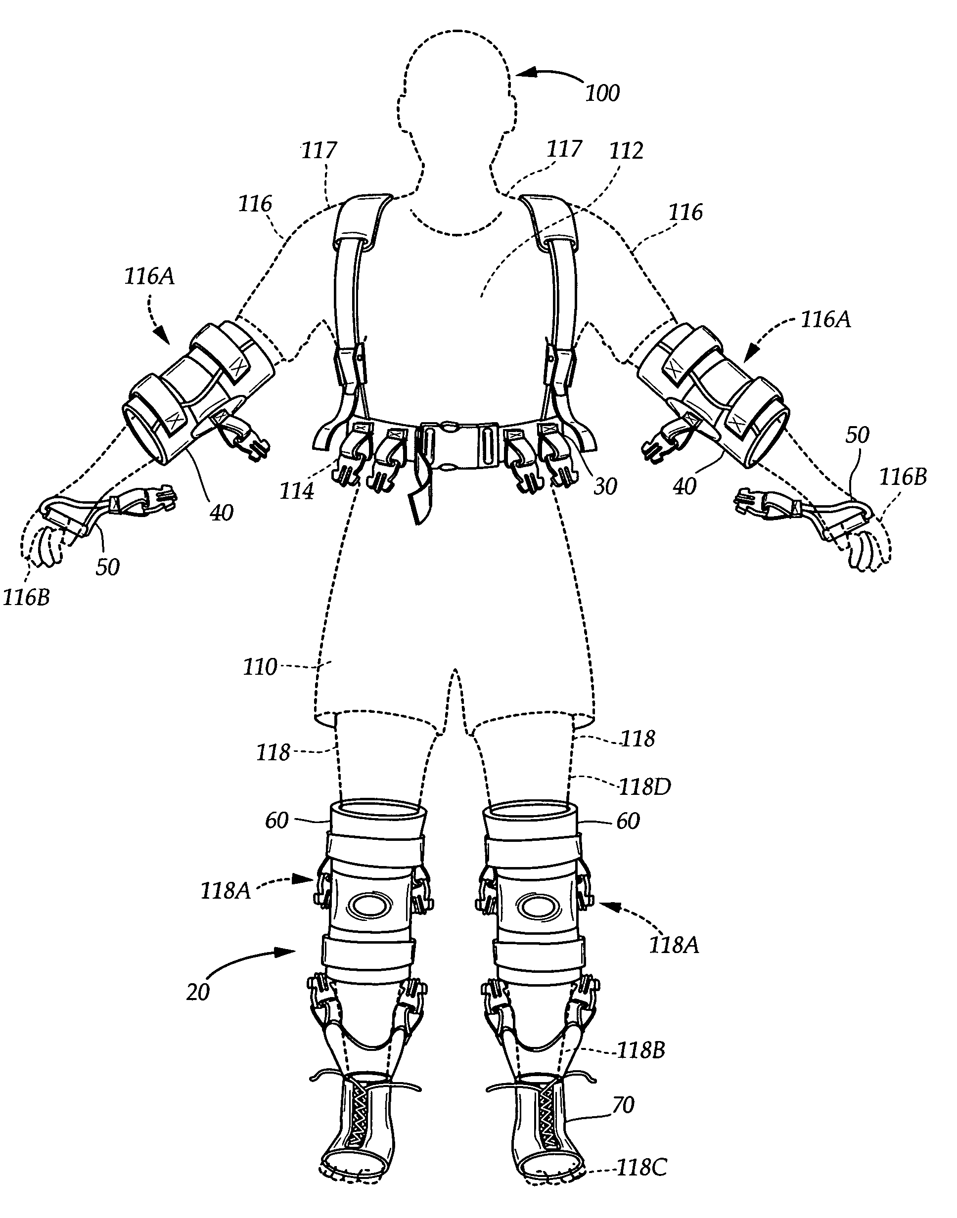 Device for strengthening, training, and rehabilitating isolated muscle groups using elastic resistance elements