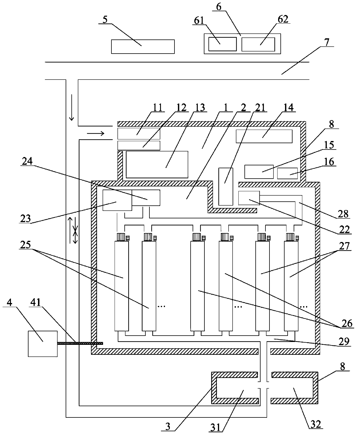 Avian leukosis purification field area and purification method thereof