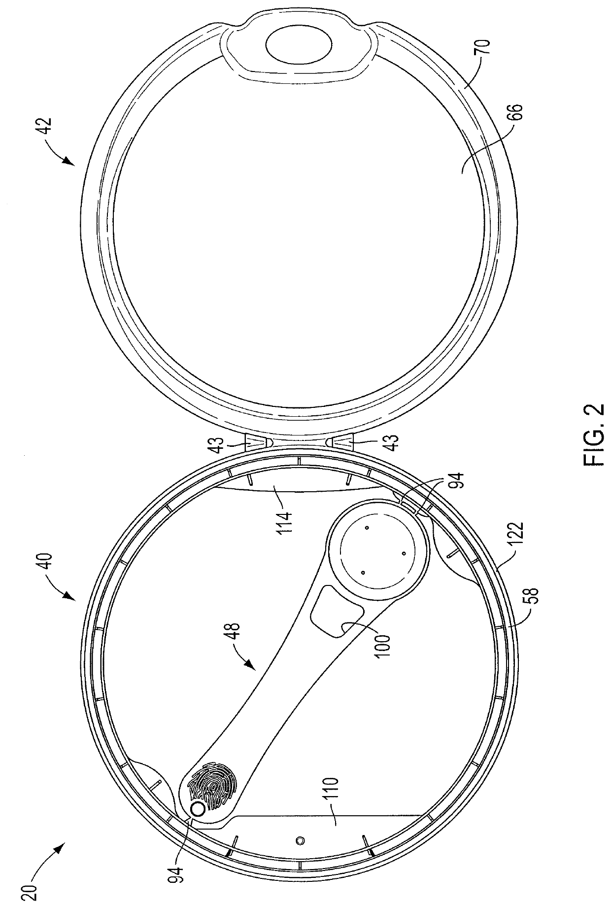 Closure for a container with improved retention features