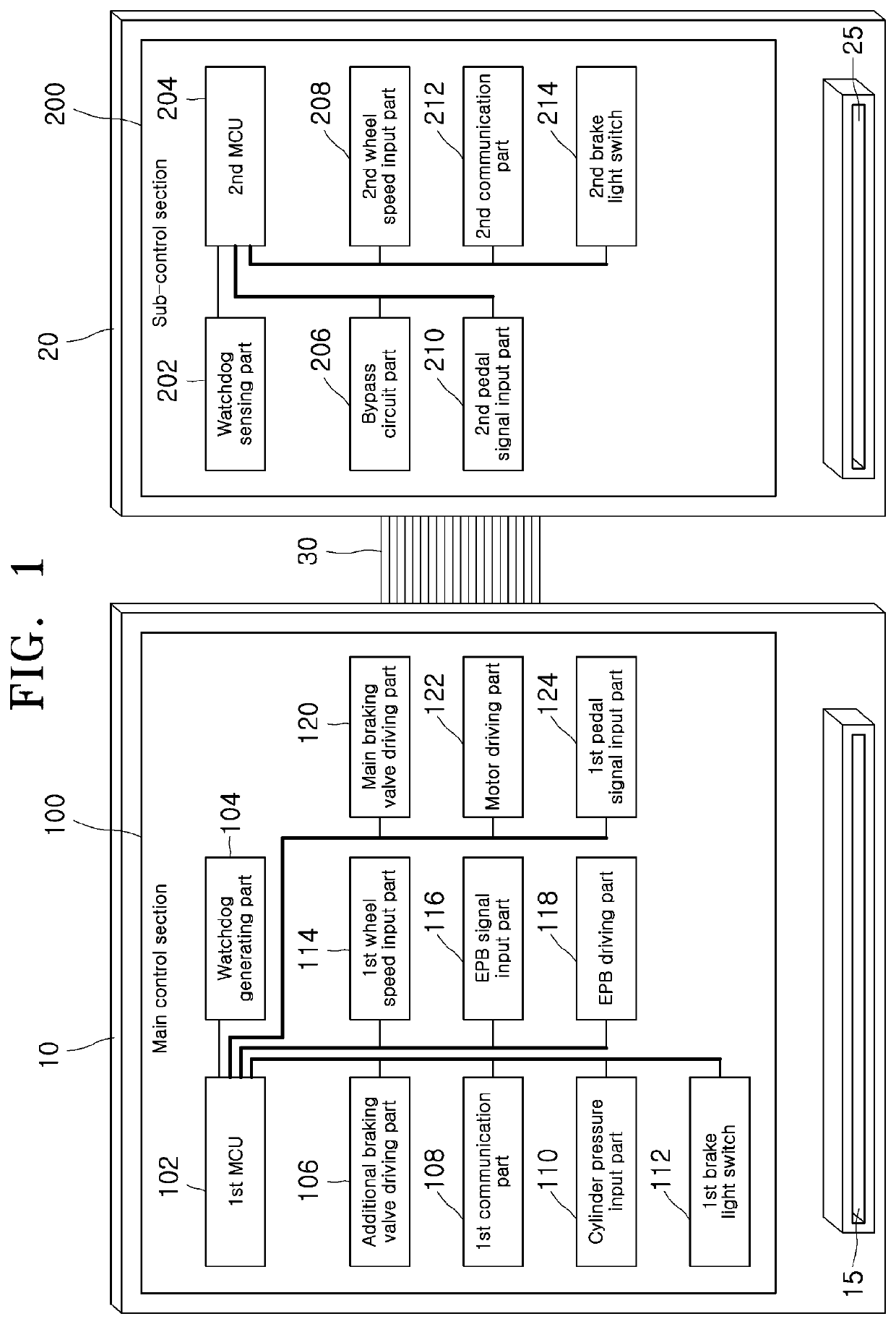 Integrated electronic brake system and control method thereof