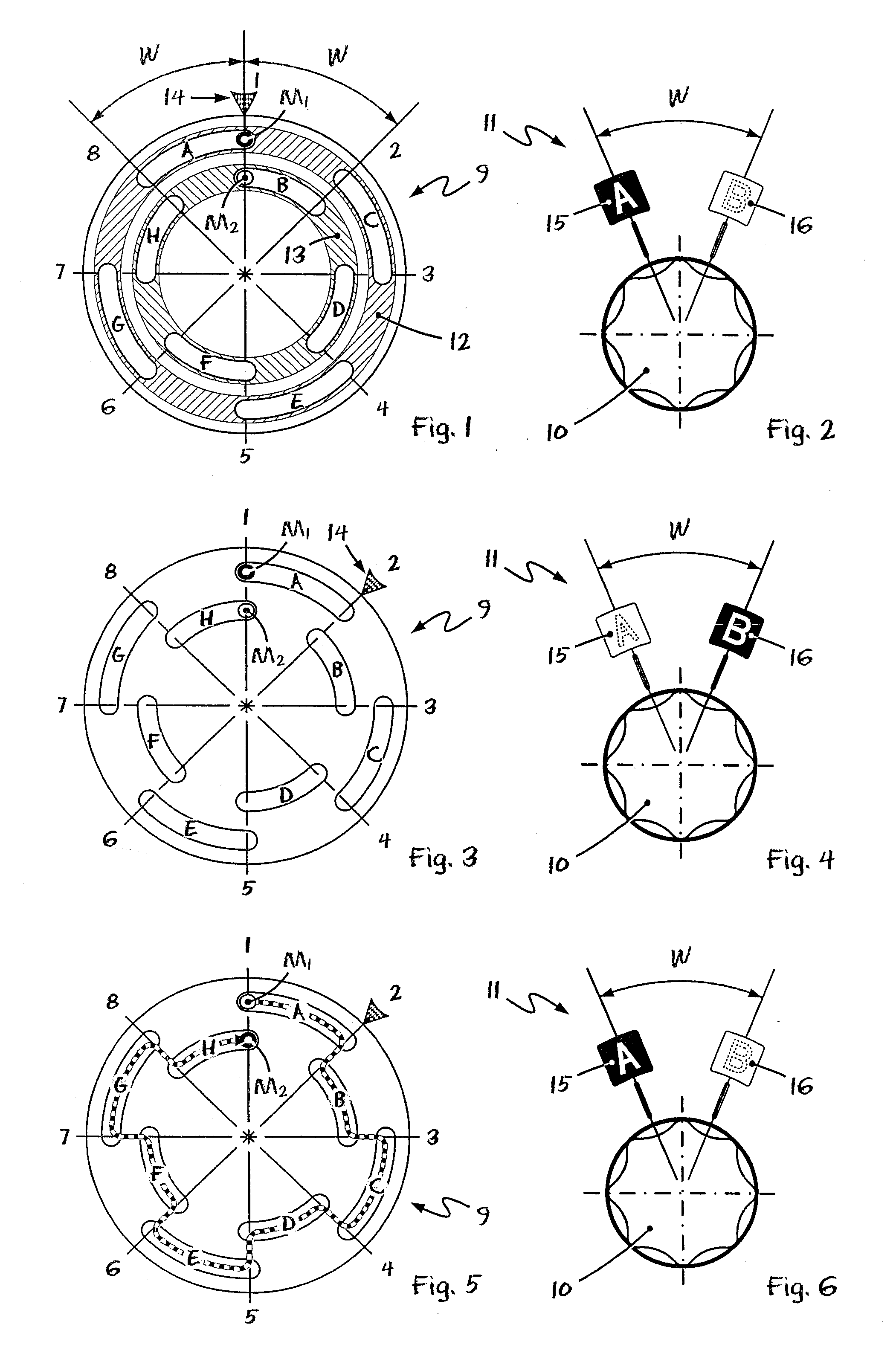 Actuating Device With Rotary Switch
