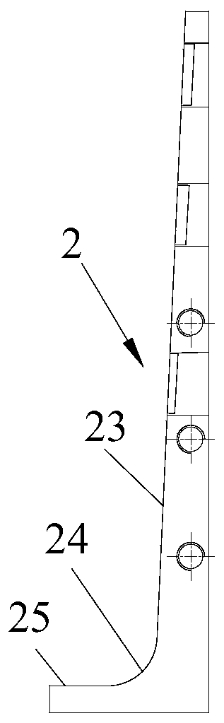 Welding positioning tool for passenger door lower cross beam of passenger car