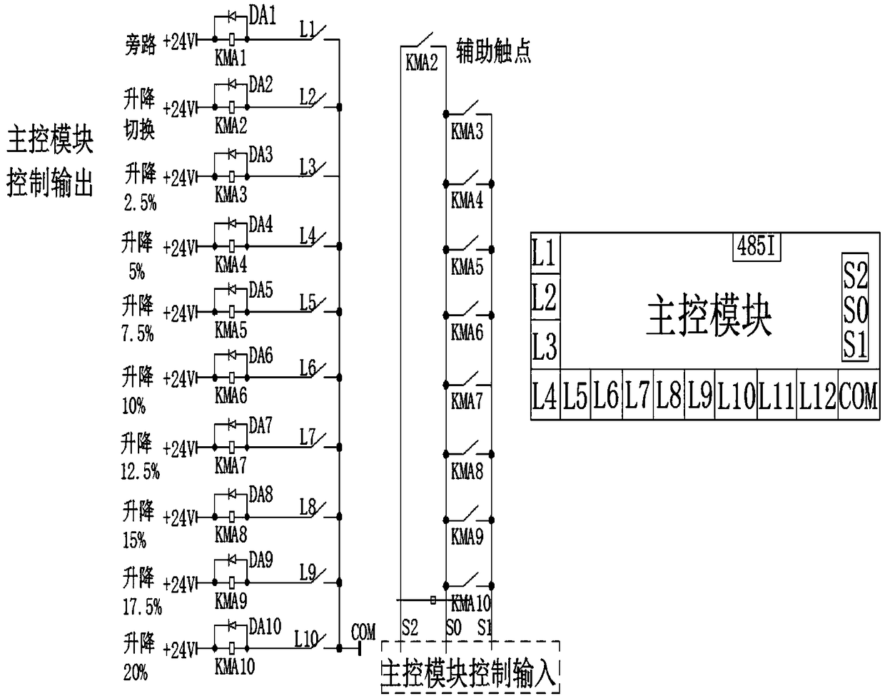 A terminal voltage refinement voltage regulating device