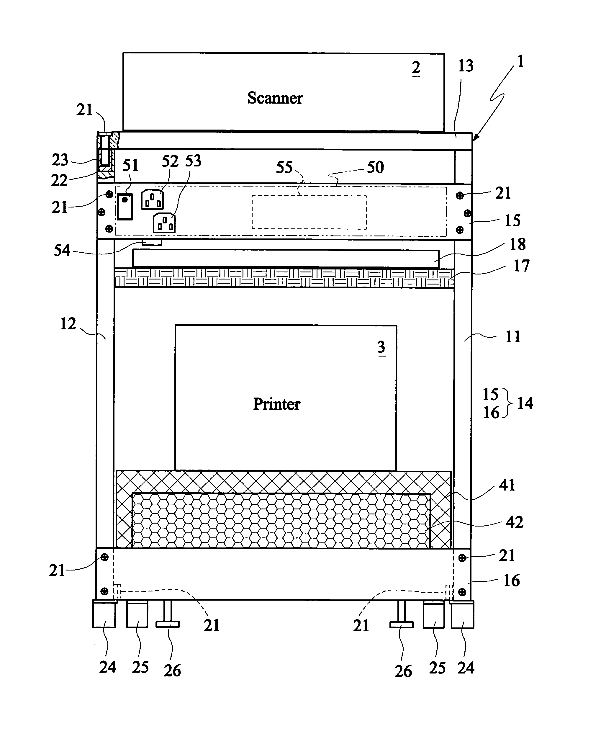 Multi-purpose table with embedded metal nuts for assembly