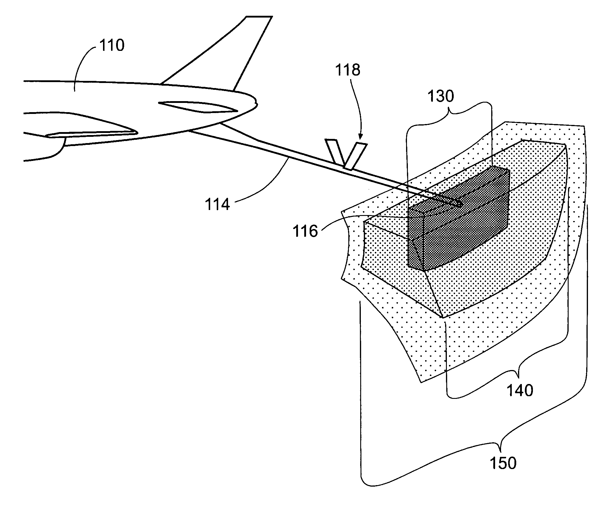 Positioning system, device, and method for in-flight refueling