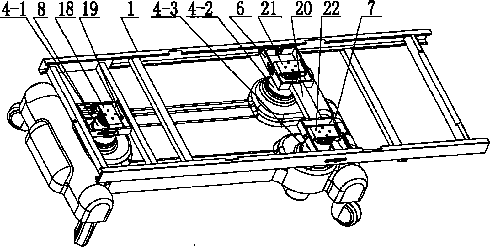 Full-automatic lifting hospital bed and control method