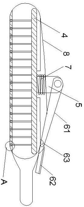 Hair combing device for pet