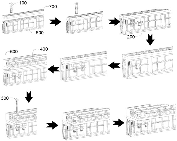 Plastic nail assembly for connecting building shaping formwork and connecting method thereof