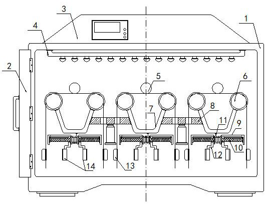 Low-temperature bending performance detection equipment for wire and cable production