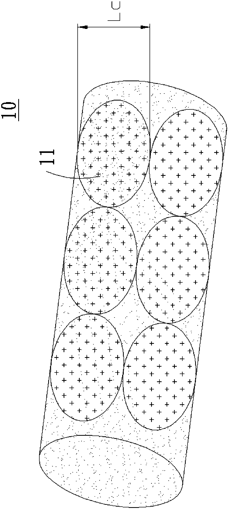 High-modulus graphite fiber and preparation method thereof