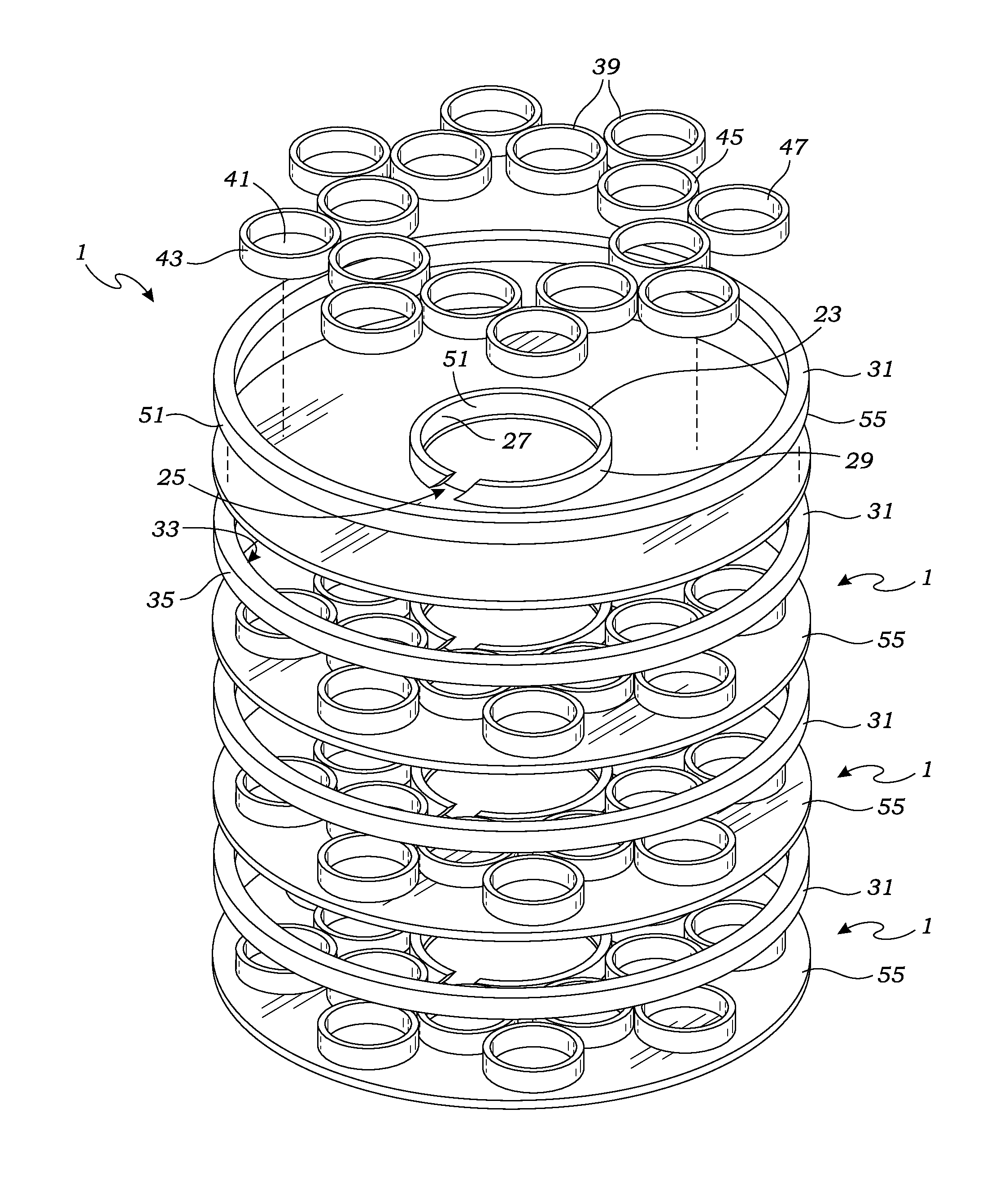 Spring ring circuit assembly