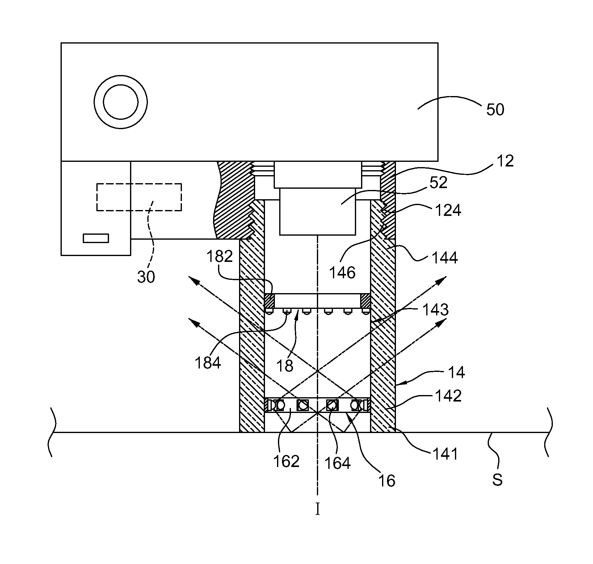 Short-range photographic light source module for use in image capture device and image capture device provided with same