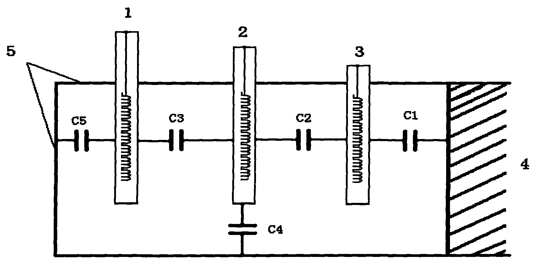 Dielectric-capacitance testing method of deformation degree of transformer winding
