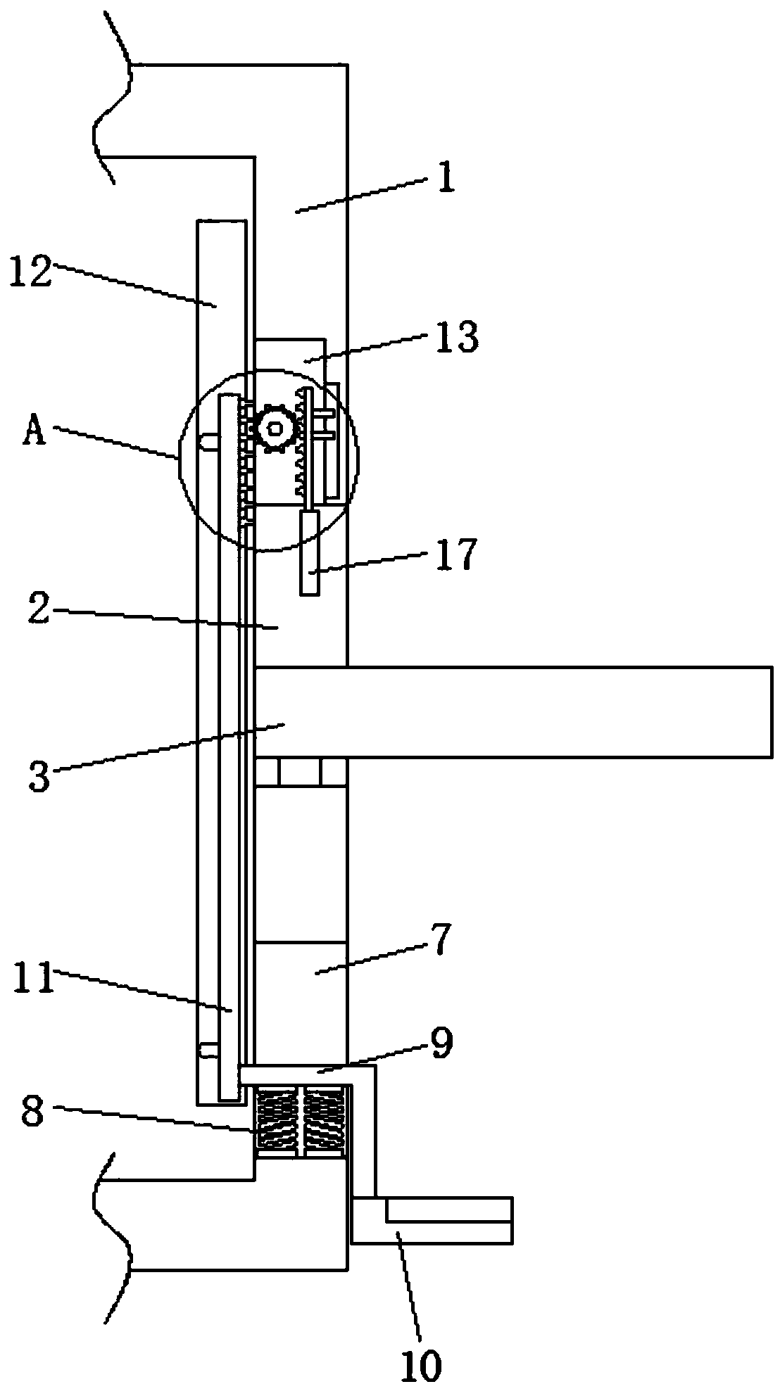 Feed device for agricultural straw smashing machine