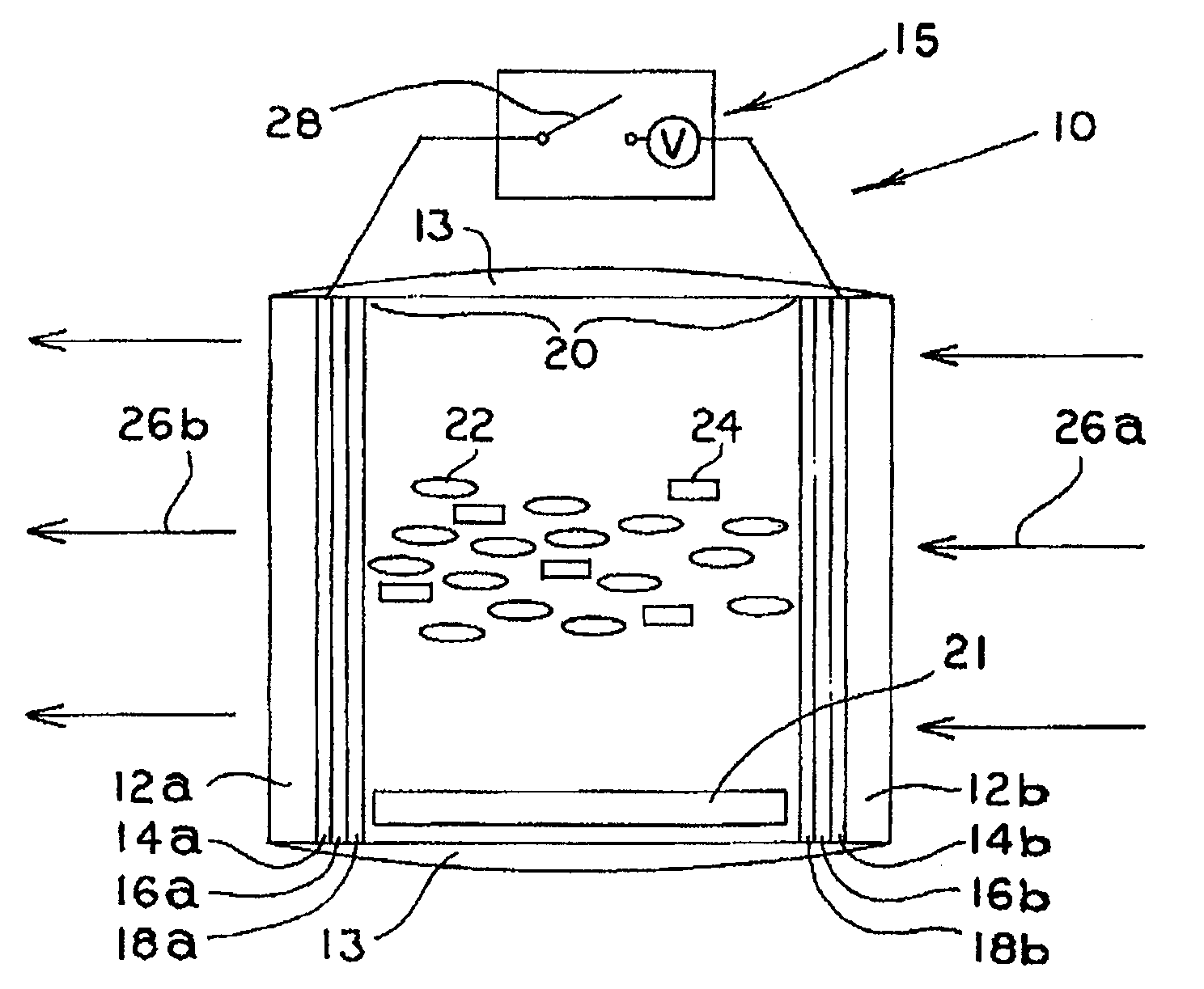 Wide band variable transmittance optical device and mixture