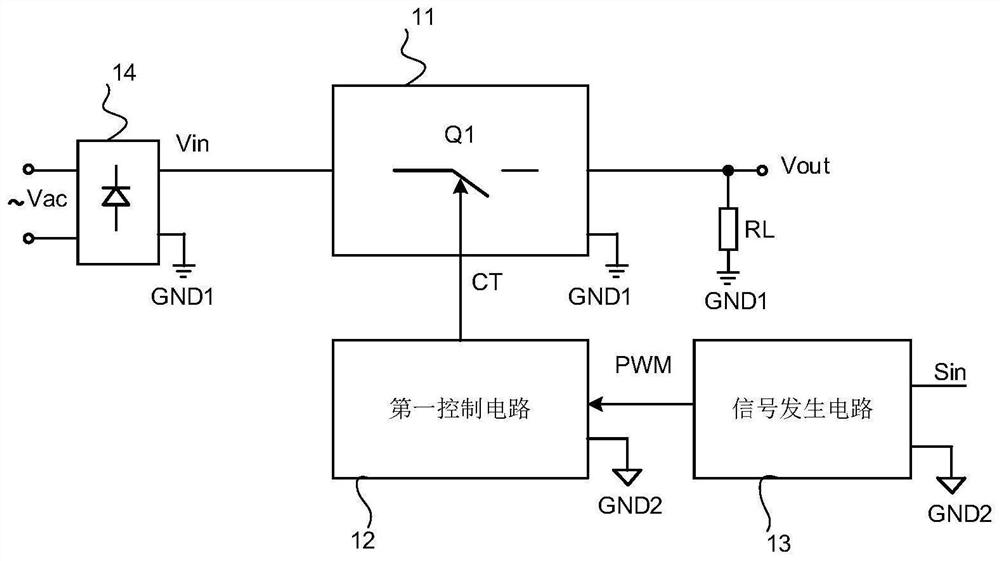 Load power supply system suitable for dimming driving and power supply method
