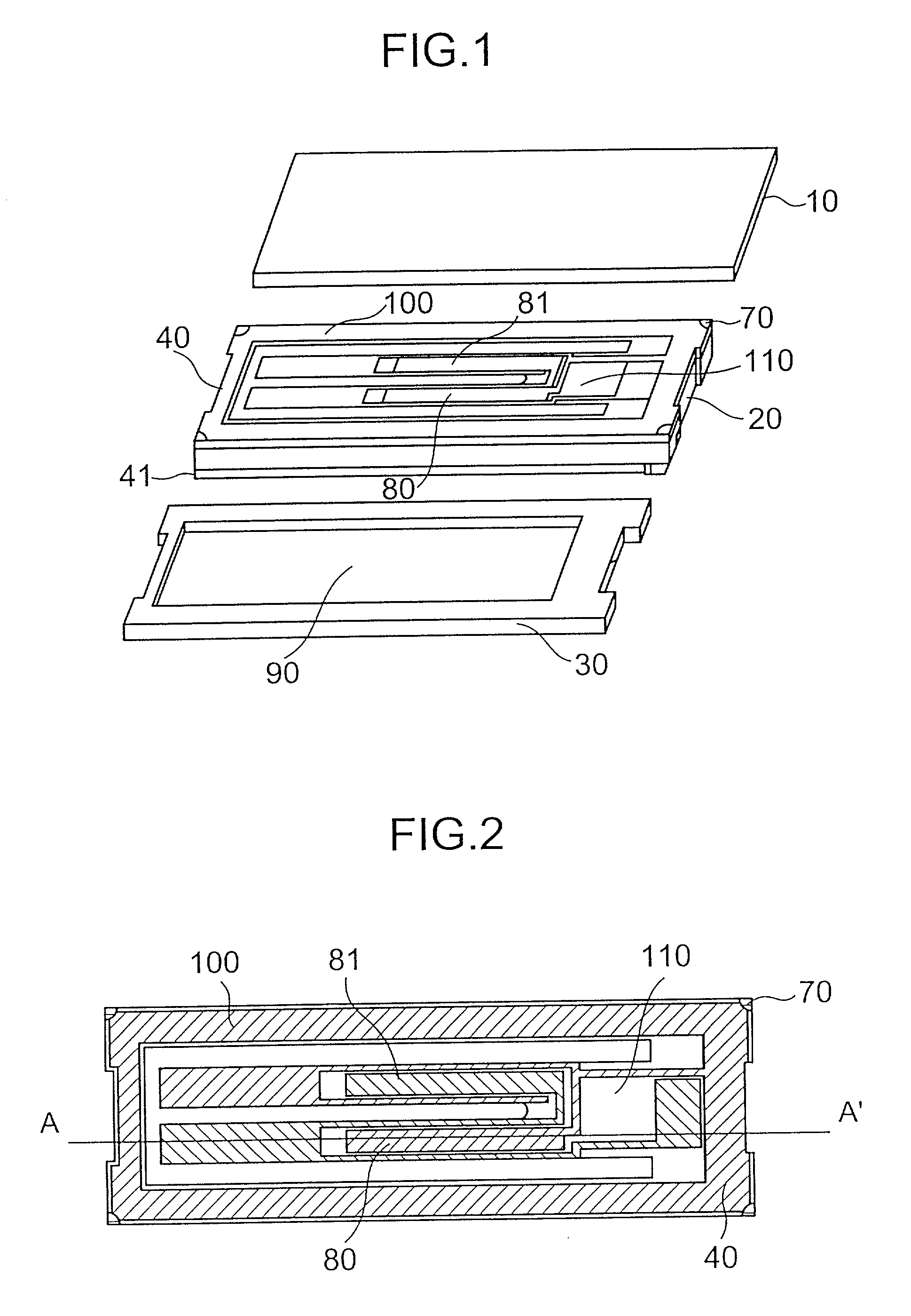 Electrode structure of piezoelectric vibrator