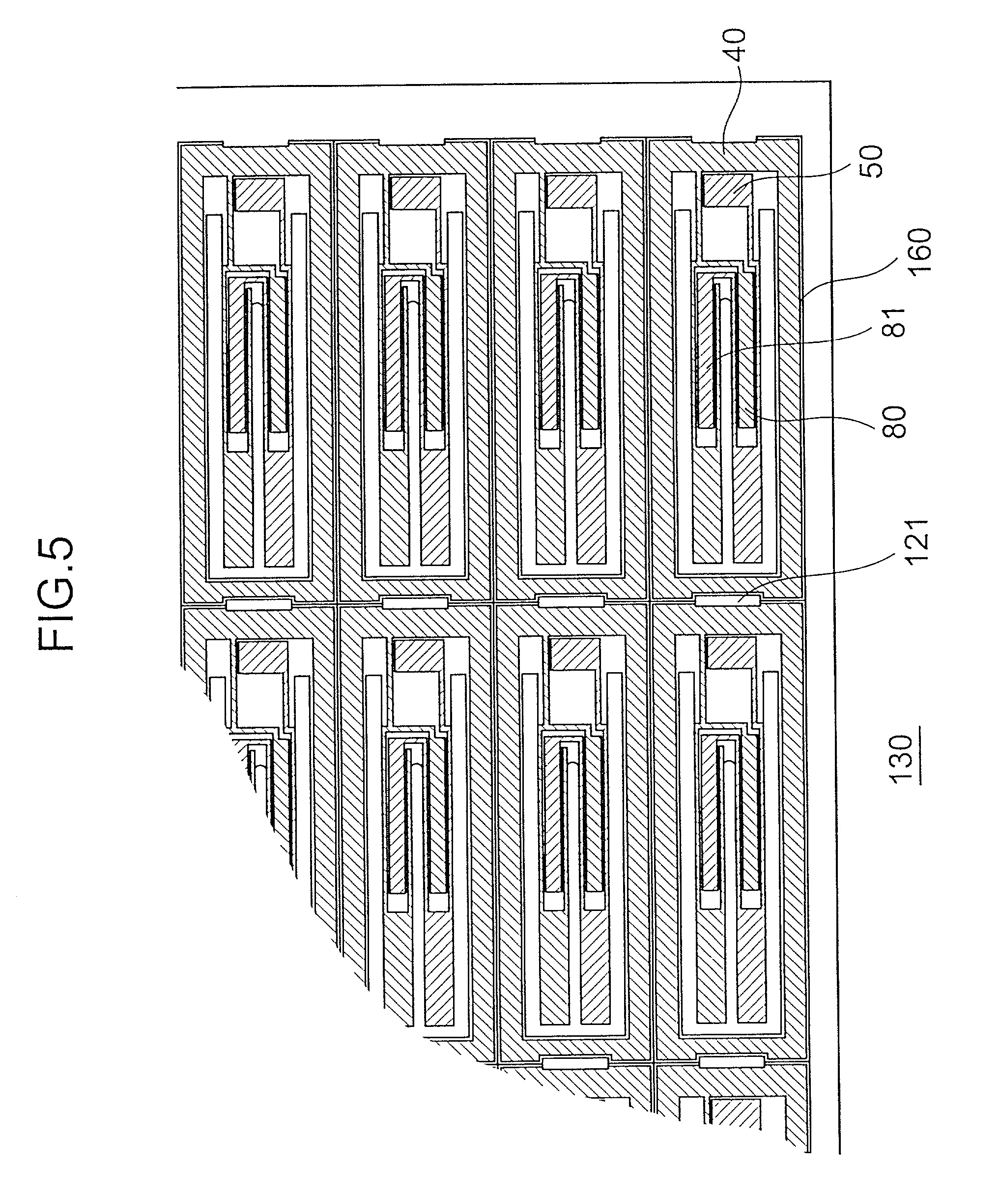 Electrode structure of piezoelectric vibrator