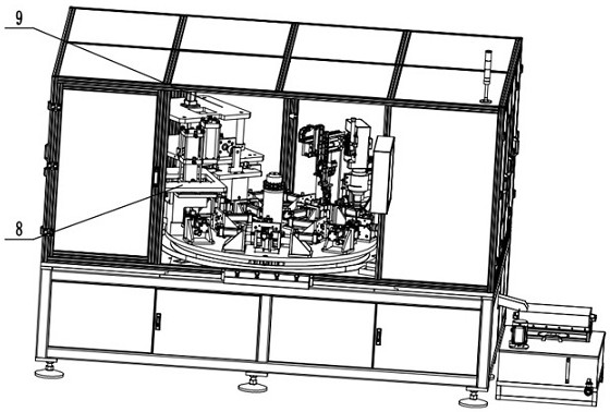 An automatic cross fastener drilling and riveting equipment