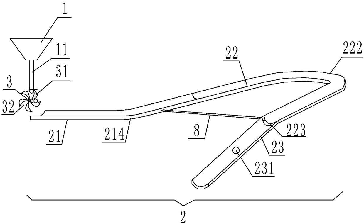 Steel ball conveying device