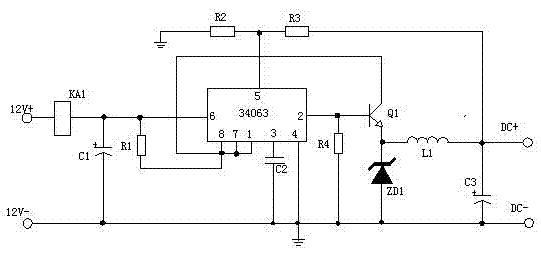 Vehicle-mounted APO (Automatic Power Off) phone charging circuit