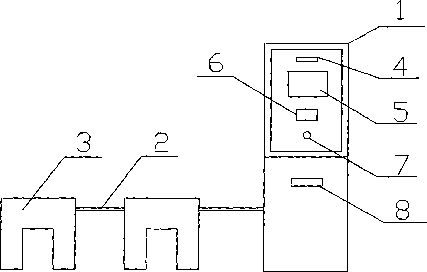 Intelligent anti-theft lock for vehicle parking position