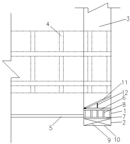 Gate groove bottom silt-prevention elastic sill and silt-prevention method