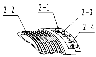 Sectional wind power generation blade with interchangeability
