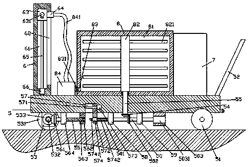 Pesticide spraying device for agricultural production and planting