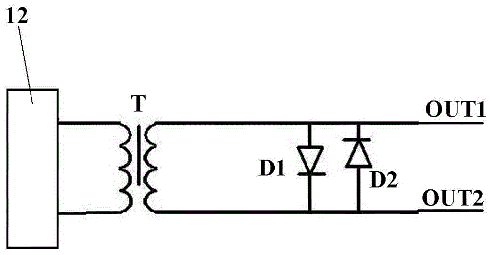 Railway three-phase signal power supply voltage/current acquisition circuit