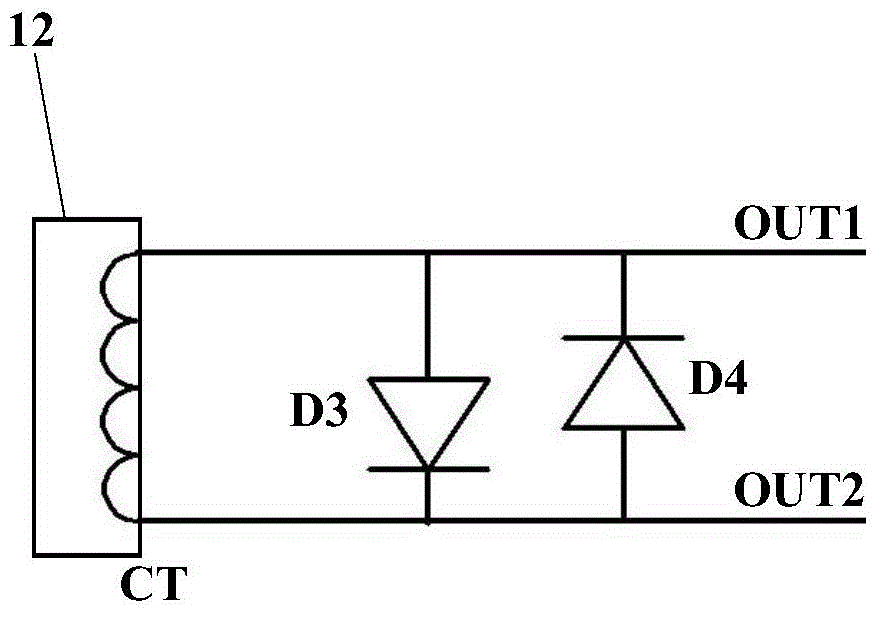 Railway three-phase signal power supply voltage/current acquisition circuit