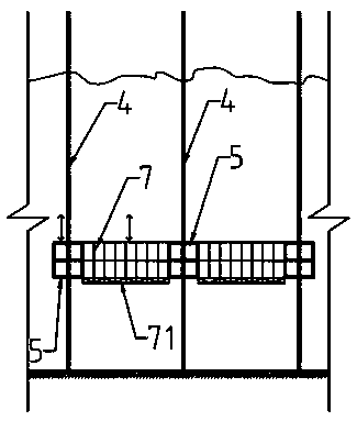 Auxiliary operating platform rack for supporting high and steep side slope and mounting method of auxiliary operating platform rack