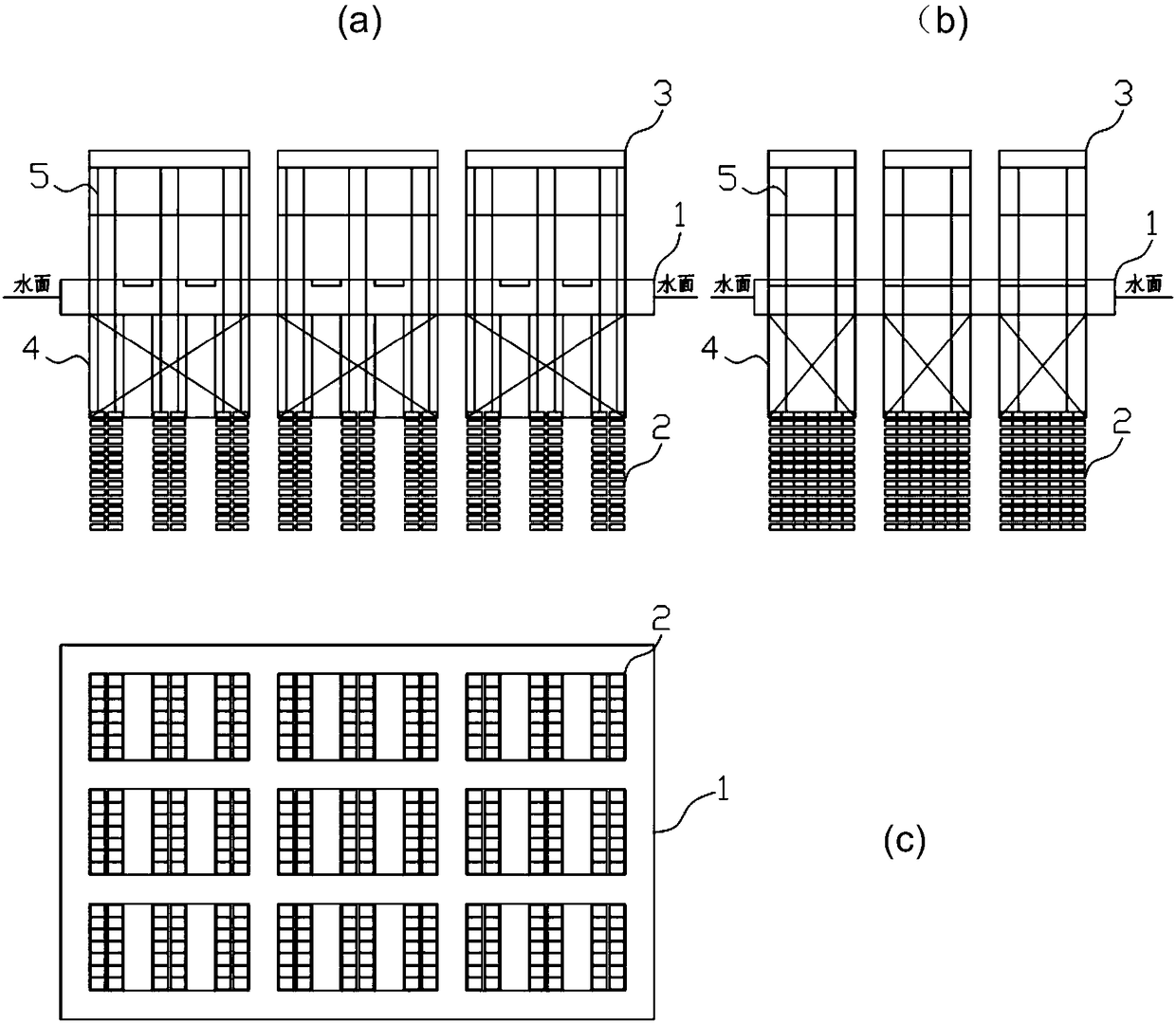 Lifting type culture net cage platform system and abalone culture feeding method