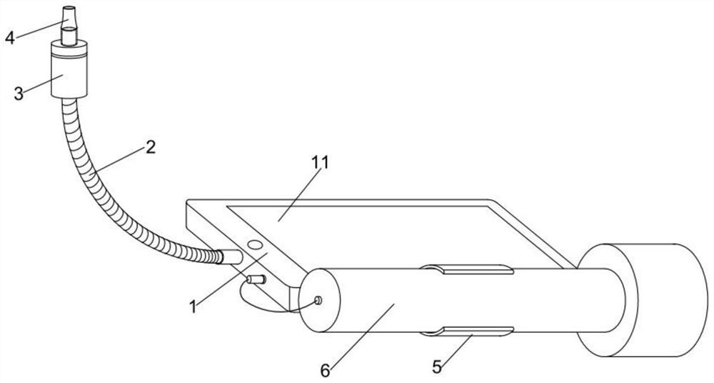 Air blowing device for excessive ventilation in child electroencephalogram examination