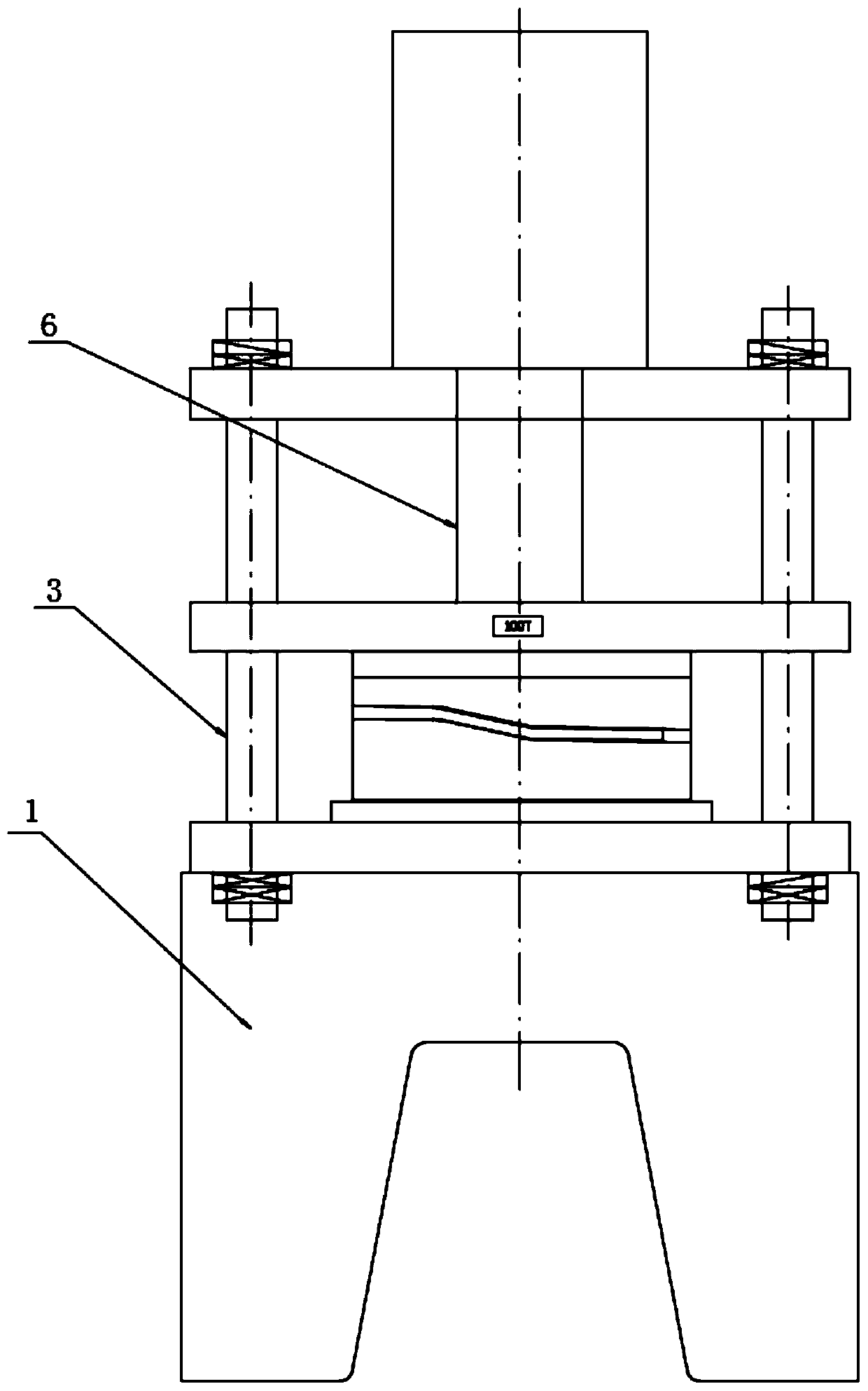 Extrusion forming equipment and process for square tube for rear fork