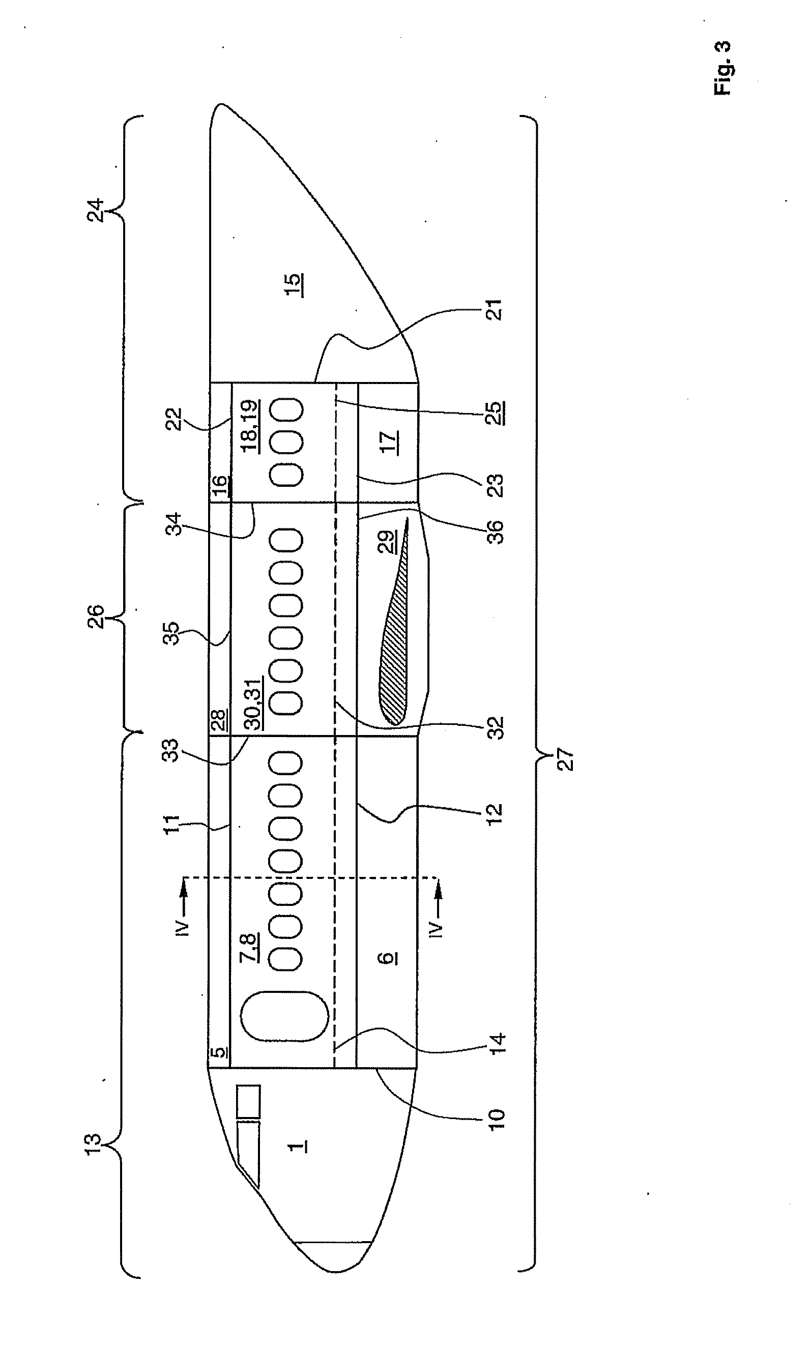 Method and device for producing a fuselage cell of an airplane