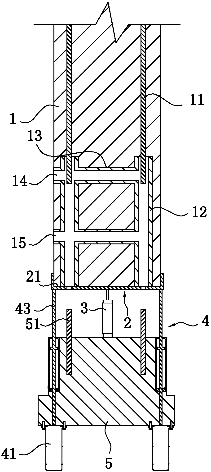 Installing and positioning device for fabricated-type prefabricated wall plate and installing and positioning method of installing and positioning device