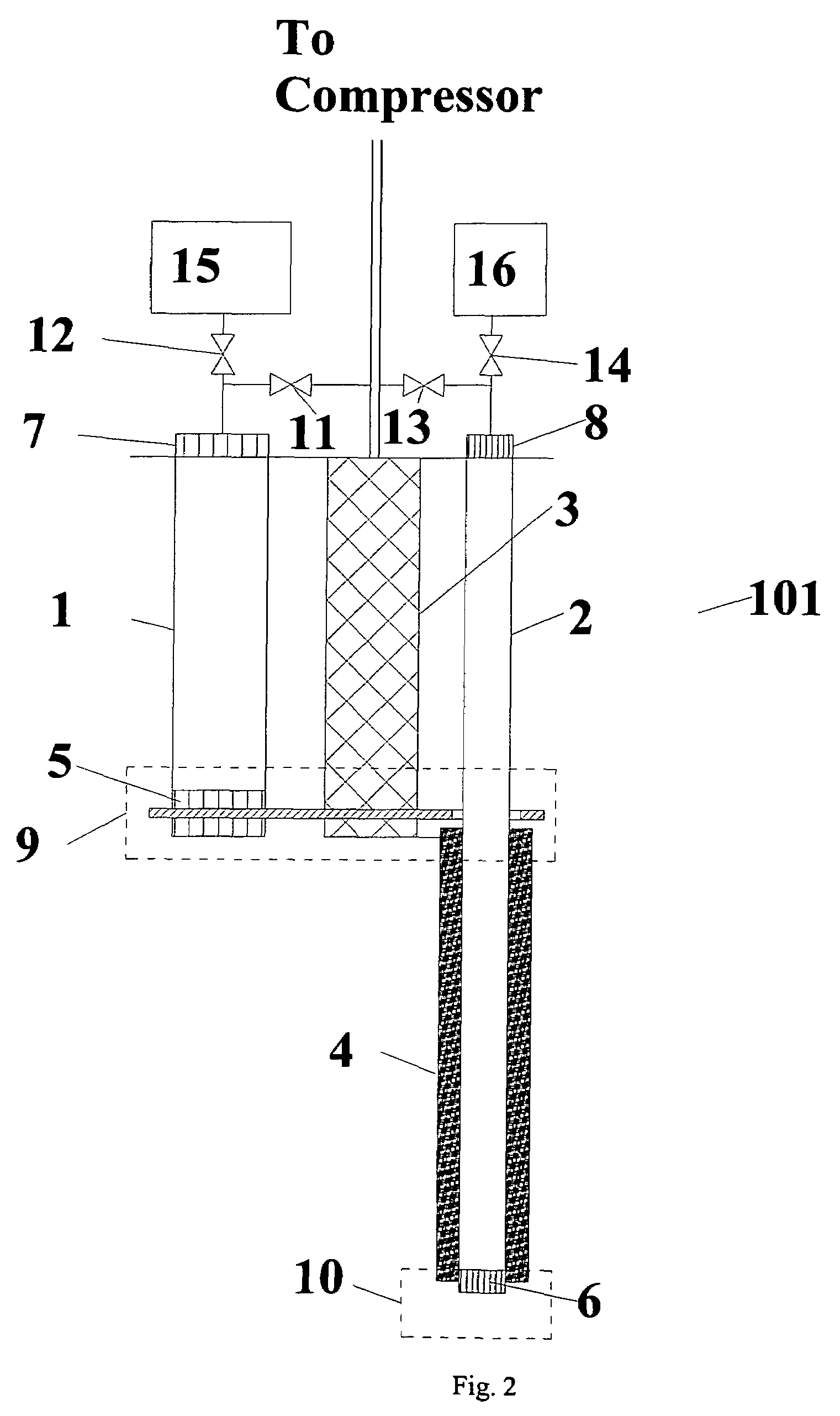 Co-axial multi-stage pulse tube for helium recondensation