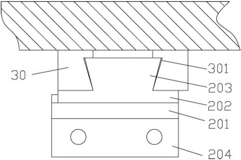 A marking mechanism of a solar film thermal transfer marking machine