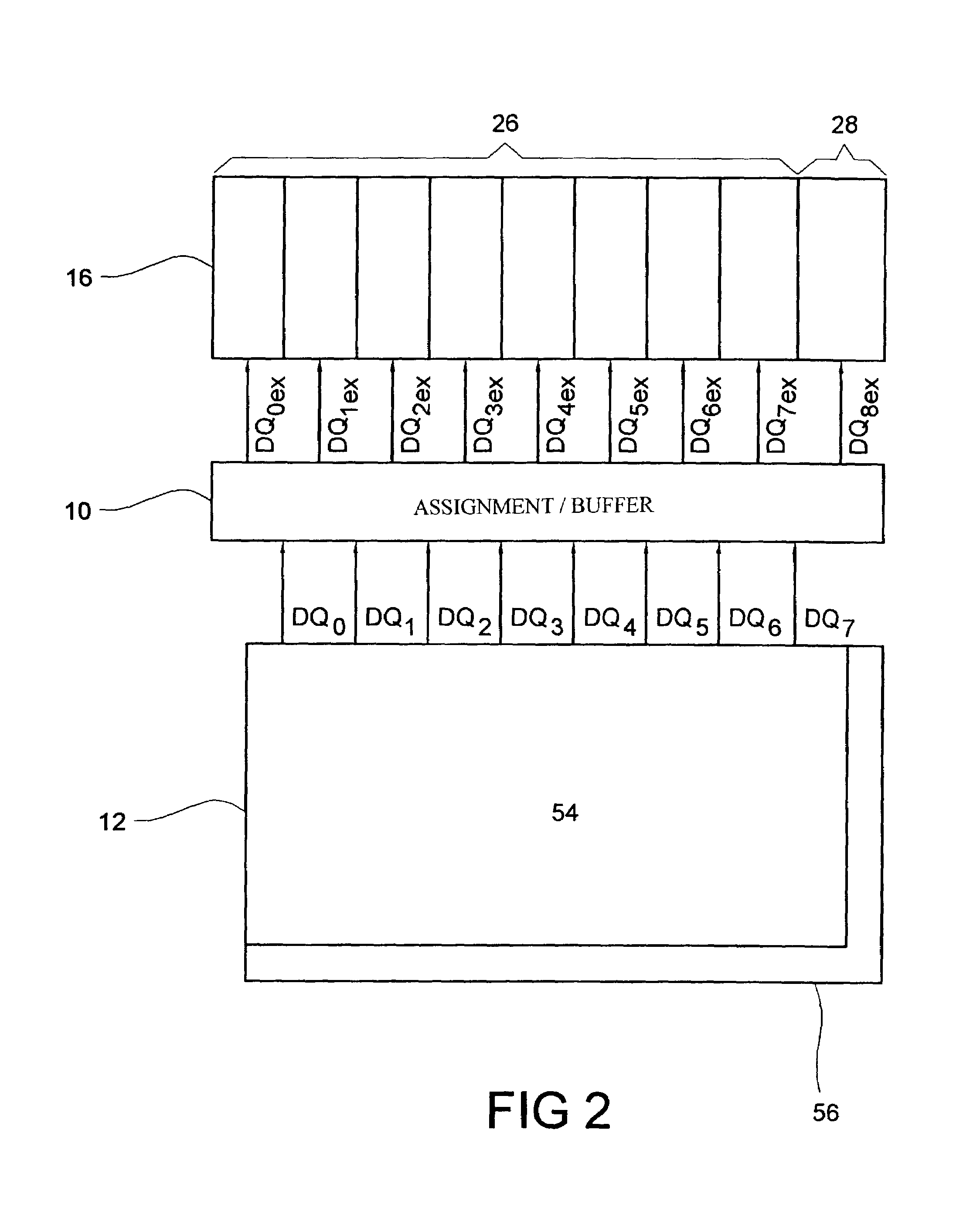 Device and method for associating information concerning memory cells of a memory with an external memory