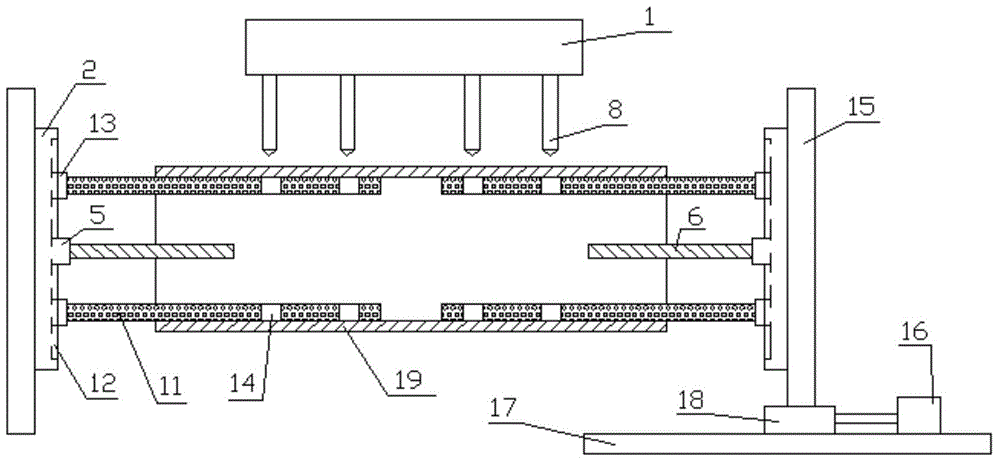 Apparatus for boring hole in steel tube